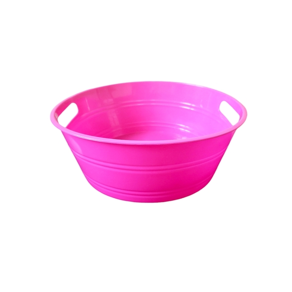 Greenbrier Plastic Bubble Gum Pink Storage Tub - Picture 1 of 14